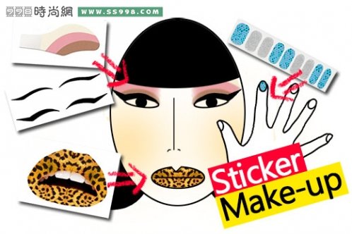 Sticker make-upױƷֽ 볢